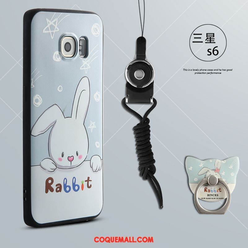 Étui Samsung Galaxy S6 Étoile Téléphone Portable Silicone, Coque Samsung Galaxy S6 Dessin Animé Bleu