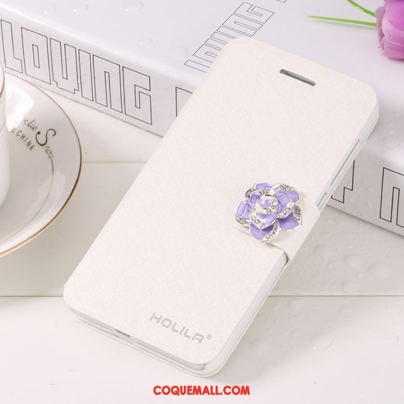 Étui Samsung Galaxy S6 Étui En Cuir Téléphone Portable Blanc, Coque Samsung Galaxy S6 Tendance Nouveau