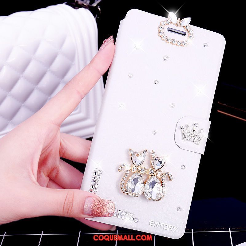 Étui Samsung Galaxy S6 Étui En Cuir Étoile Blanc, Coque Samsung Galaxy S6 Téléphone Portable Incassable