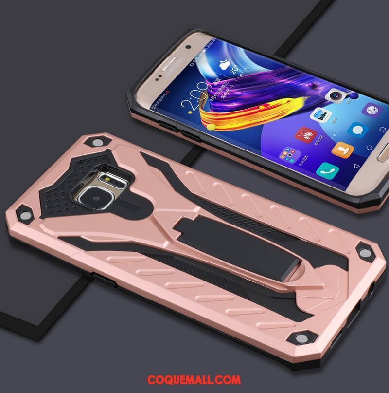 Étui Samsung Galaxy S7 Armure Étoile Protection, Coque Samsung Galaxy S7 Rose Difficile