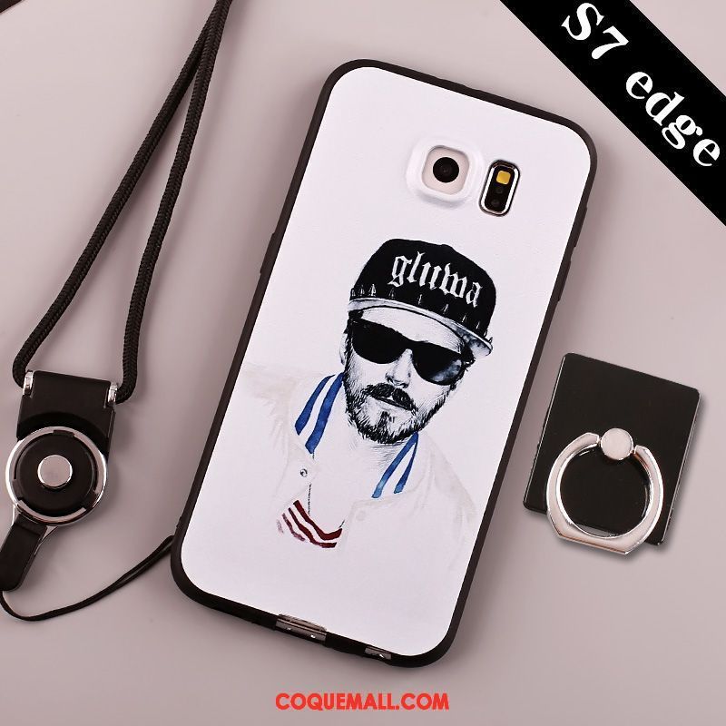 Étui Samsung Galaxy S7 Créatif Dessin Animé Silicone, Coque Samsung Galaxy S7 Protection Incassable