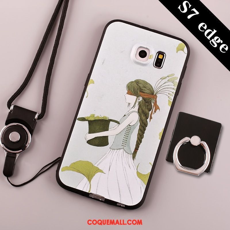 Étui Samsung Galaxy S7 Créatif Dessin Animé Silicone, Coque Samsung Galaxy S7 Protection Incassable