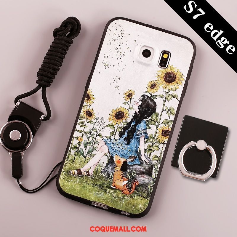 Étui Samsung Galaxy S7 Créatif Dessin Animé Silicone, Coque Samsung Galaxy S7 Protection Incassable