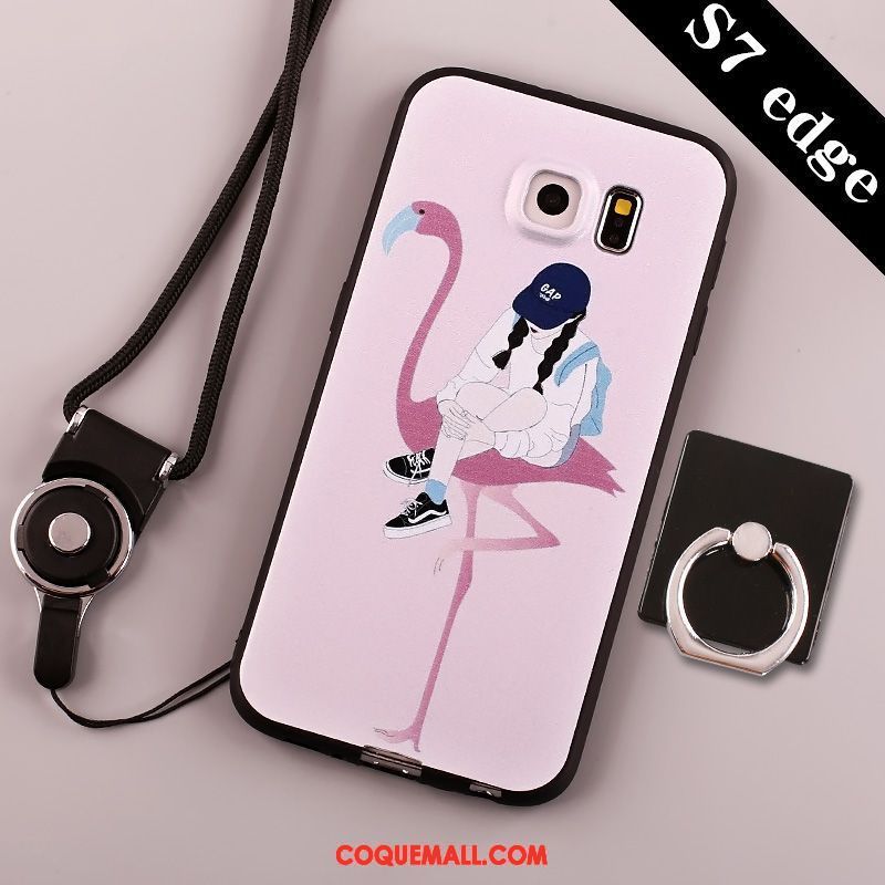 Étui Samsung Galaxy S7 Créatif Dessin Animé Silicone, Coque Samsung Galaxy S7 Protection Incassable