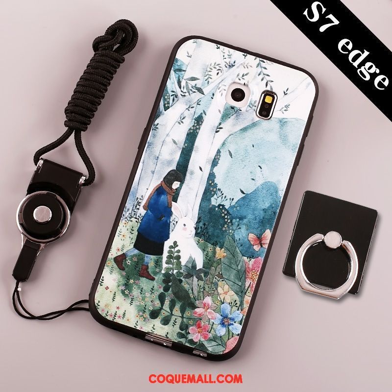 Étui Samsung Galaxy S7 Créatif Dessin Animé Silicone, Coque Samsung Galaxy S7 Protection Incassable