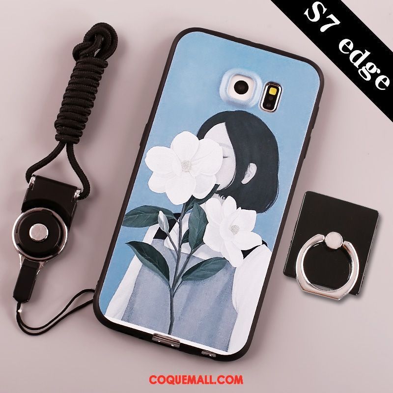 Étui Samsung Galaxy S7 Créatif Dessin Animé Silicone, Coque Samsung Galaxy S7 Protection Incassable