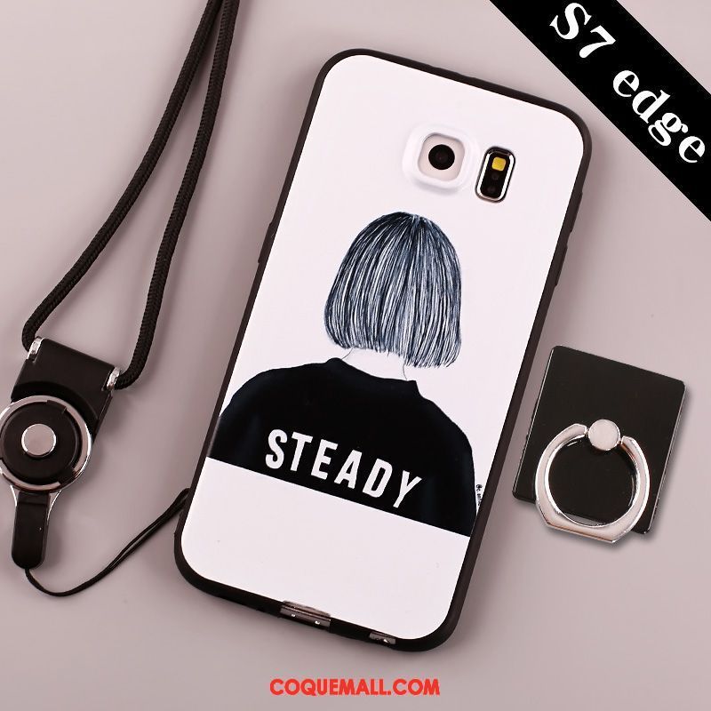 Étui Samsung Galaxy S7 Créatif Dessin Animé Silicone, Coque Samsung Galaxy S7 Protection Incassable