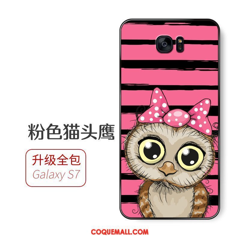 Étui Samsung Galaxy S7 Dessin Animé Étoile Téléphone Portable, Coque Samsung Galaxy S7 Incassable Fluide Doux