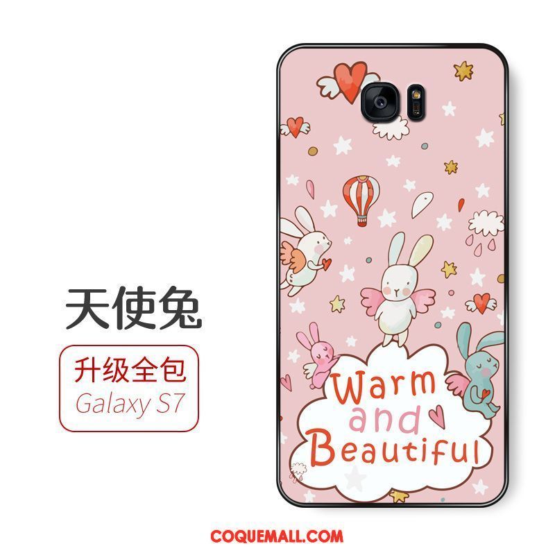 Étui Samsung Galaxy S7 Dessin Animé Étoile Téléphone Portable, Coque Samsung Galaxy S7 Incassable Fluide Doux