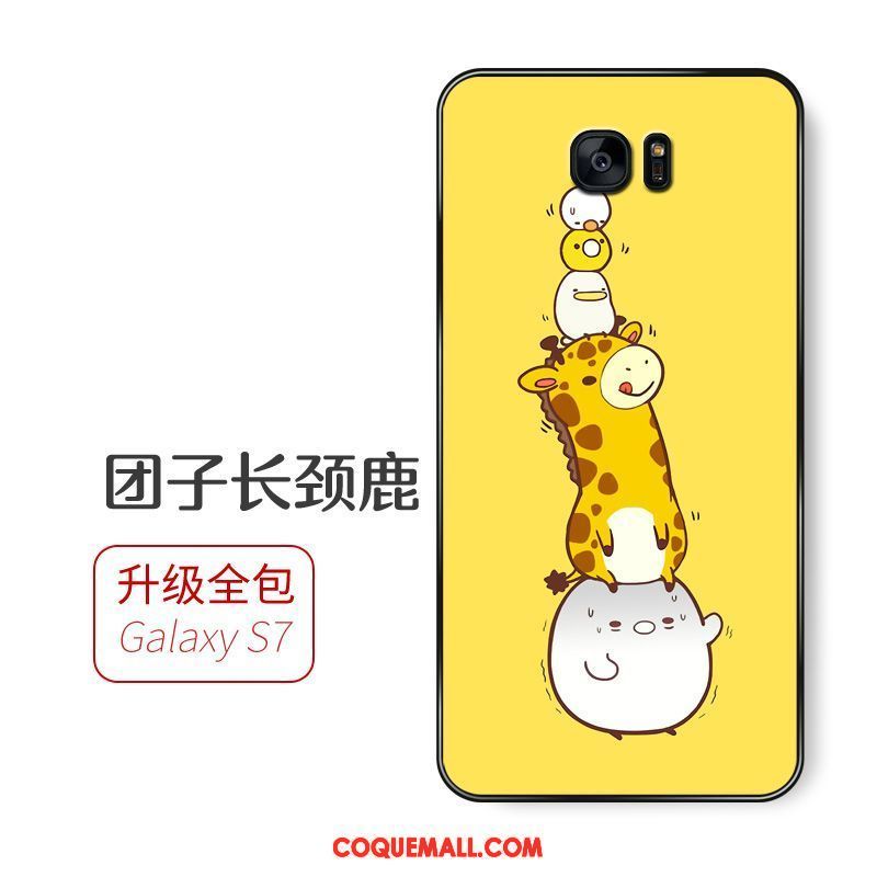 Étui Samsung Galaxy S7 Dessin Animé Étoile Téléphone Portable, Coque Samsung Galaxy S7 Incassable Fluide Doux