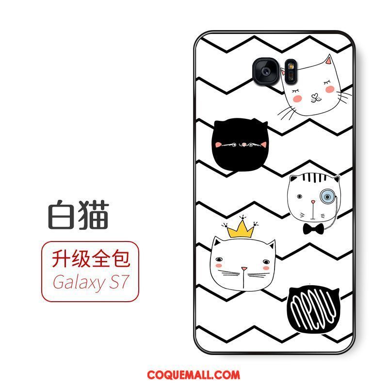 Étui Samsung Galaxy S7 Dessin Animé Étoile Téléphone Portable, Coque Samsung Galaxy S7 Incassable Fluide Doux