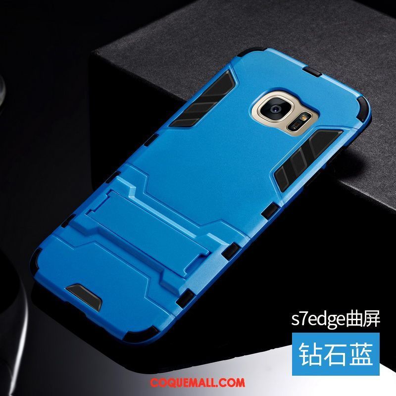 Étui Samsung Galaxy S7 Edge Incassable Fluide Doux Silicone, Coque Samsung Galaxy S7 Edge Protection Étoile