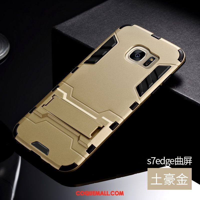 Étui Samsung Galaxy S7 Edge Incassable Fluide Doux Silicone, Coque Samsung Galaxy S7 Edge Protection Étoile