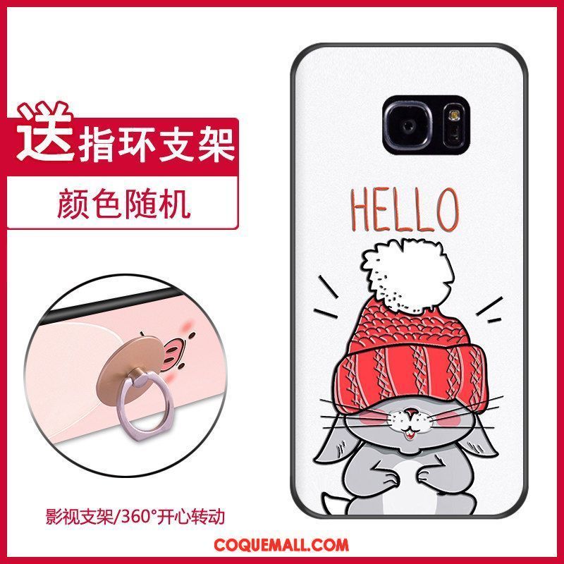 Étui Samsung Galaxy S7 Edge Personnalité Silicone Rose, Coque Samsung Galaxy S7 Edge Téléphone Portable Tout Compris