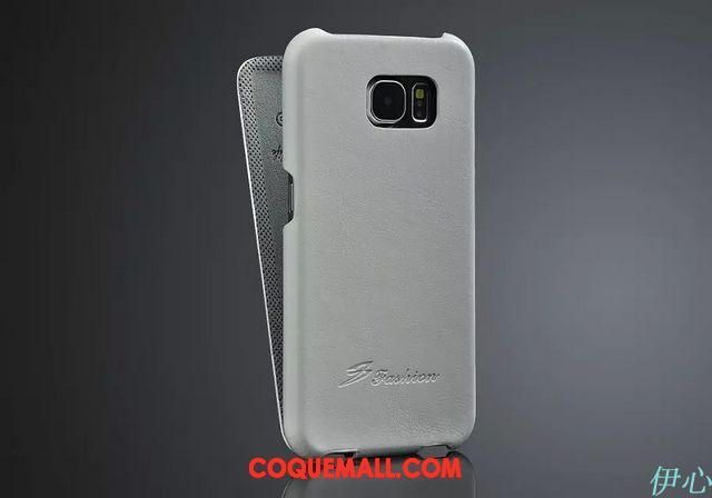 Étui Samsung Galaxy S7 Edge Protection Cuir Véritable Téléphone Portable, Coque Samsung Galaxy S7 Edge Légère Étoile Braun