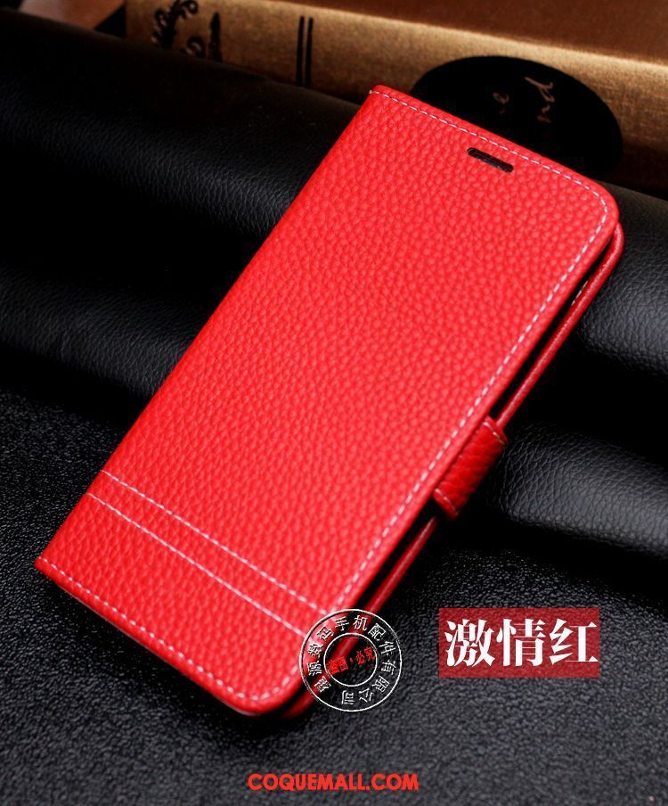 Étui Samsung Galaxy S7 Edge Rouge Étoile Tout Compris, Coque Samsung Galaxy S7 Edge Incassable Étui En Cuir