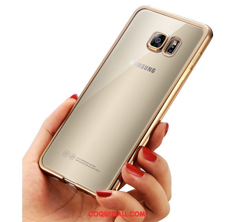 Étui Samsung Galaxy S7 Edge Silicone Téléphone Portable Anneau, Coque Samsung Galaxy S7 Edge Boucle Fluide Doux