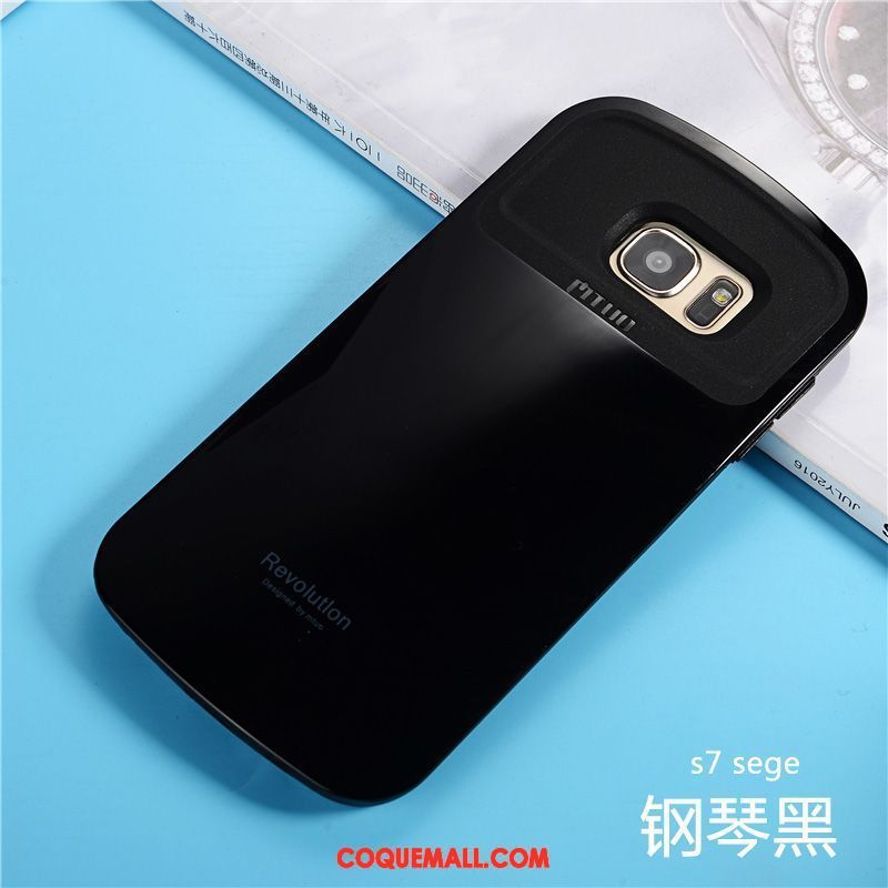 Étui Samsung Galaxy S7 Edge Tout Compris Silicone Étoile, Coque Samsung Galaxy S7 Edge Couleur Unie Incassable