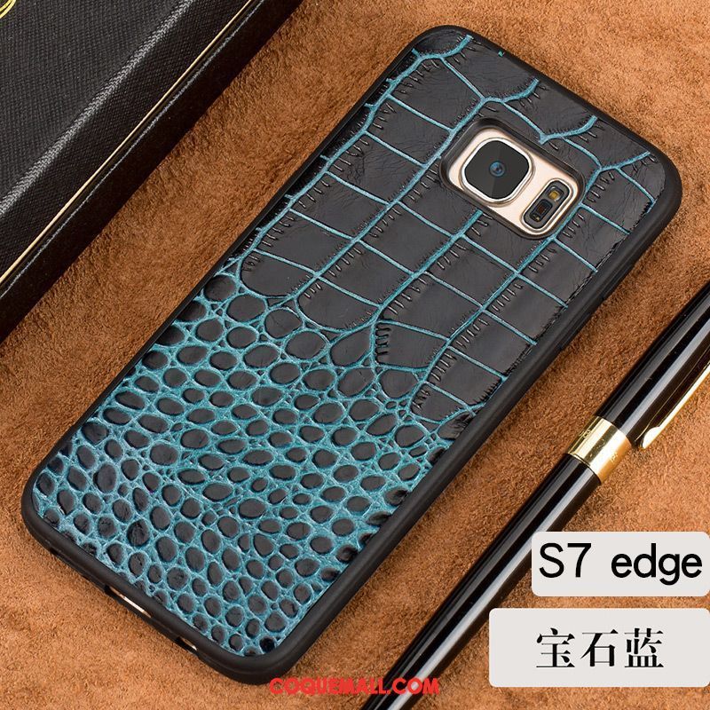 Étui Samsung Galaxy S7 Edge Très Mince Étoile Incassable, Coque Samsung Galaxy S7 Edge Téléphone Portable Tout Compris Braun