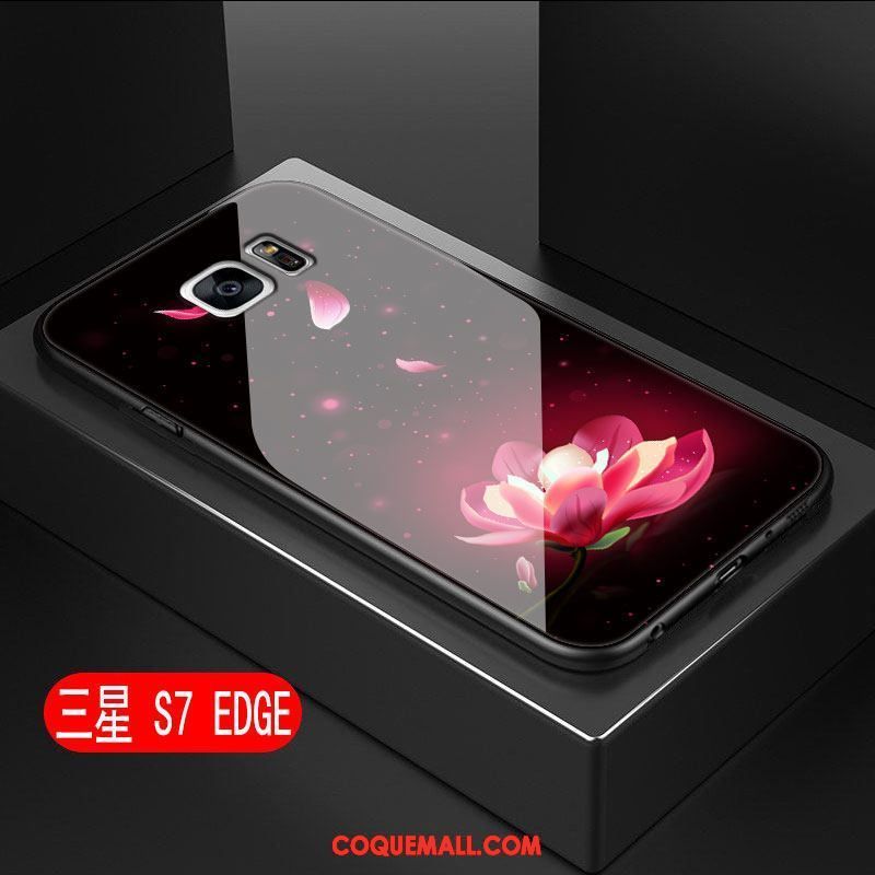 Étui Samsung Galaxy S7 Edge Téléphone Portable Incassable Étoile, Coque Samsung Galaxy S7 Edge Protection Rouge