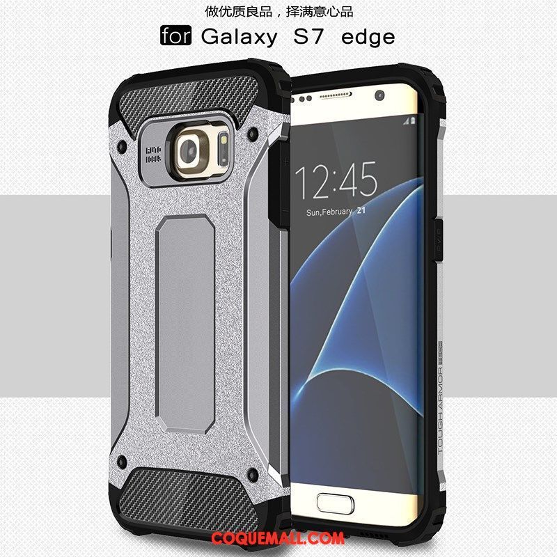 Étui Samsung Galaxy S7 Edge Téléphone Portable Silicone Créatif, Coque Samsung Galaxy S7 Edge Étoile Protection