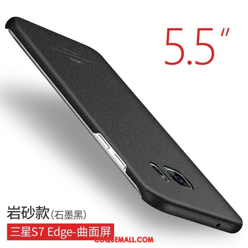 Étui Samsung Galaxy S7 Edge Téléphone Portable Étoile Protection, Coque Samsung Galaxy S7 Edge Délavé En Daim Rouge
