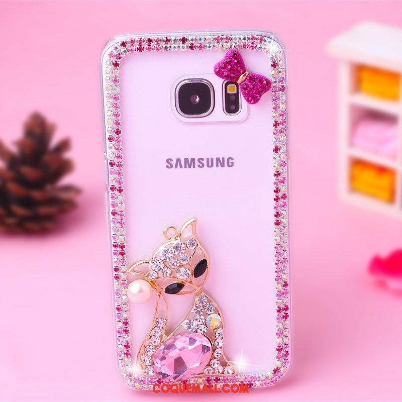 Étui Samsung Galaxy S7 Edge Étoile Strass Téléphone Portable, Coque Samsung Galaxy S7 Edge Protection Ornements Suspendus