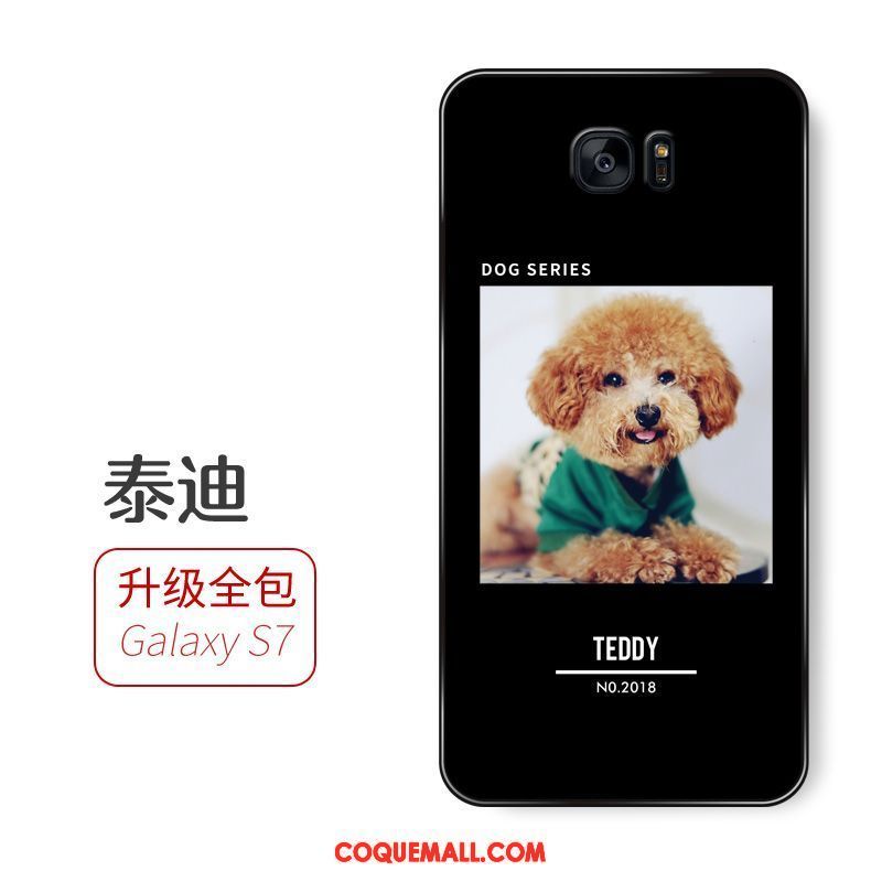 Étui Samsung Galaxy S7 Fluide Doux Téléphone Portable Vert, Coque Samsung Galaxy S7 Étoile