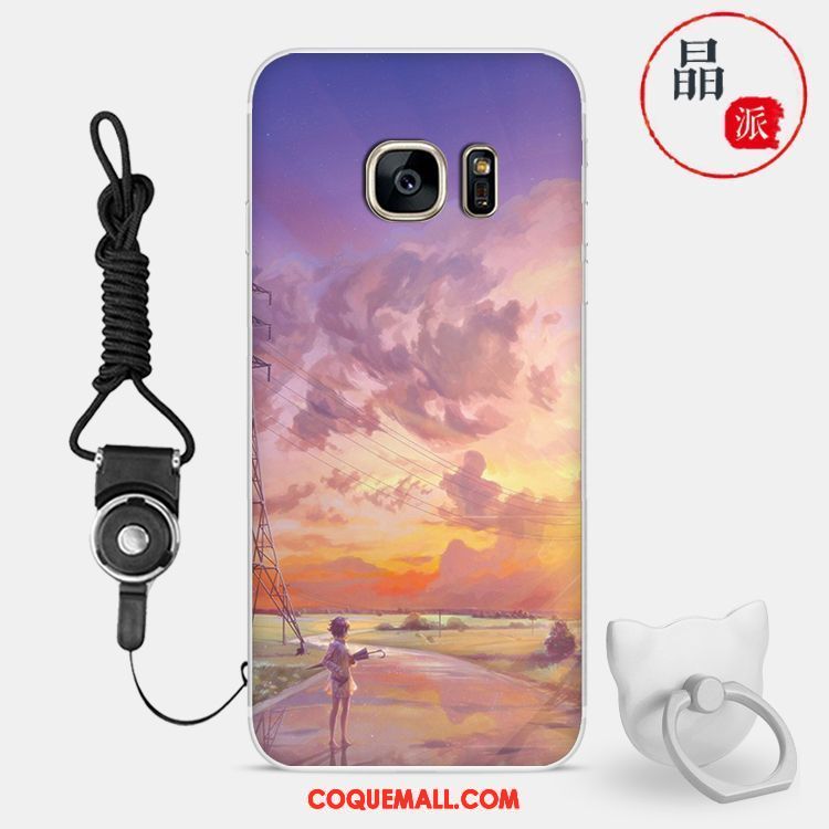 Étui Samsung Galaxy S7 Modèle Paysage Incassable, Coque Samsung Galaxy S7 Étoile Tout Compris