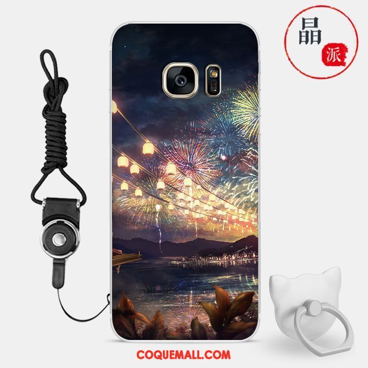 Étui Samsung Galaxy S7 Modèle Paysage Incassable, Coque Samsung Galaxy S7 Étoile Tout Compris