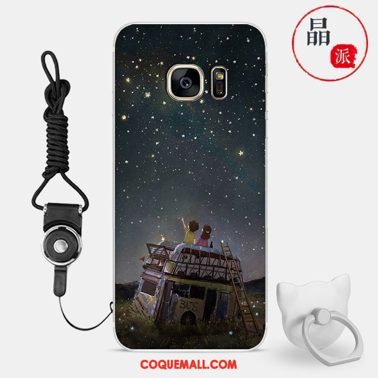 Étui Samsung Galaxy S7 Personnalité Créatif Étoile, Coque Samsung Galaxy S7 Dessin Animé Téléphone Portable