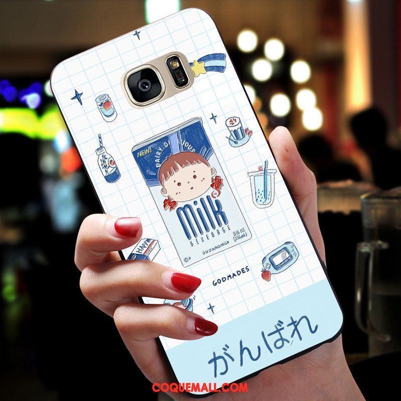 Étui Samsung Galaxy S7 Personnalité Silicone Incassable, Coque Samsung Galaxy S7 Téléphone Portable Nouveau