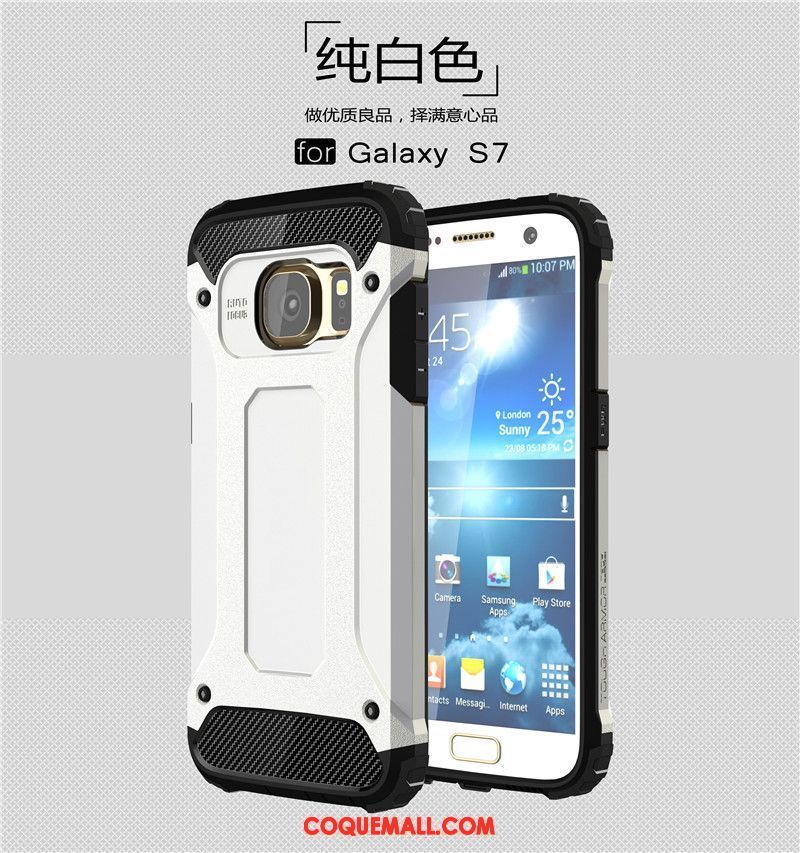 Étui Samsung Galaxy S7 Protection Armure Or, Coque Samsung Galaxy S7 Étoile Téléphone Portable