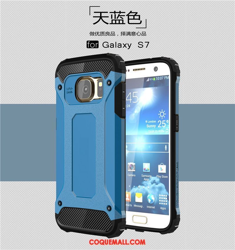 Étui Samsung Galaxy S7 Protection Armure Or, Coque Samsung Galaxy S7 Étoile Téléphone Portable