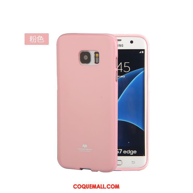 Étui Samsung Galaxy S7 Protection Jaune Étoile, Coque Samsung Galaxy S7 Très Mince Silicone