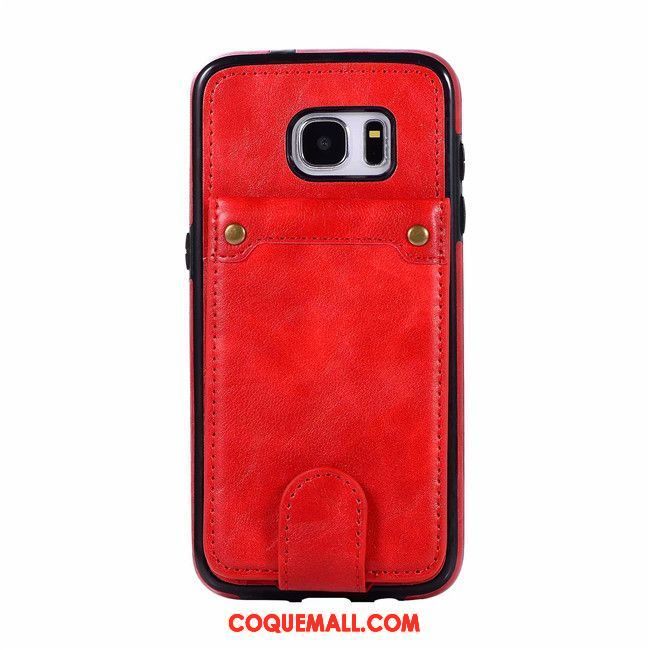 Étui Samsung Galaxy S7 Sac Carte Gris, Coque Samsung Galaxy S7 Téléphone Portable Étoile