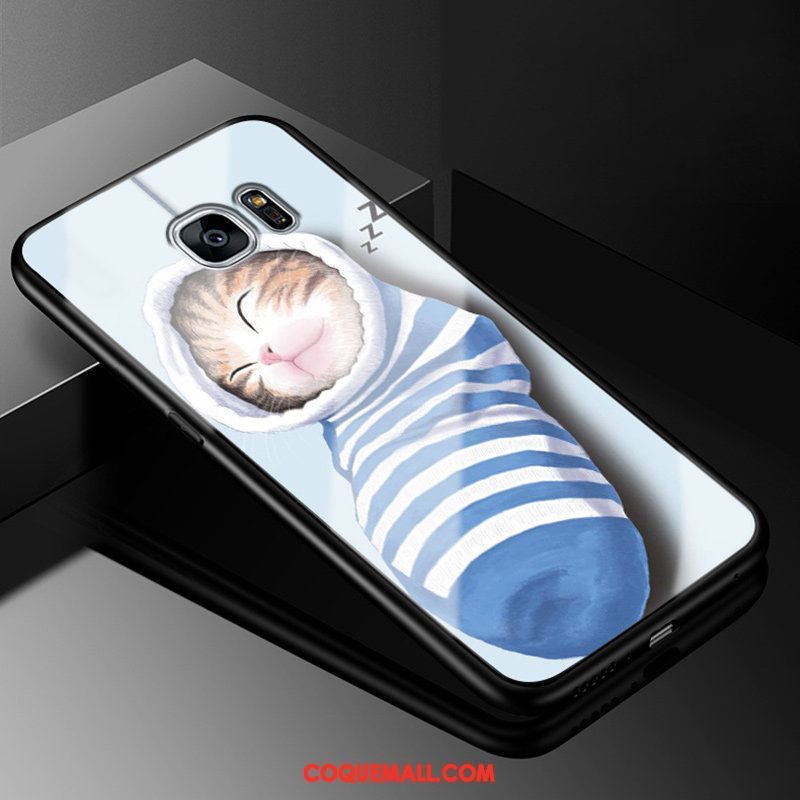 Étui Samsung Galaxy S7 Silicone Incassable Créatif, Coque Samsung Galaxy S7 Téléphone Portable Dessin Animé
