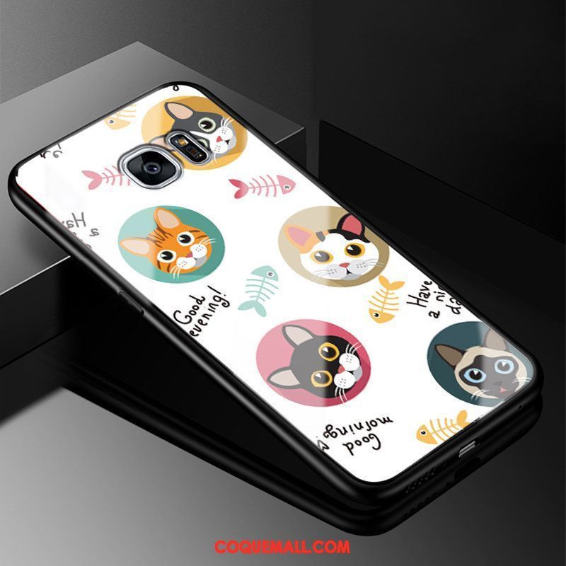 Étui Samsung Galaxy S7 Silicone Incassable Créatif, Coque Samsung Galaxy S7 Téléphone Portable Dessin Animé