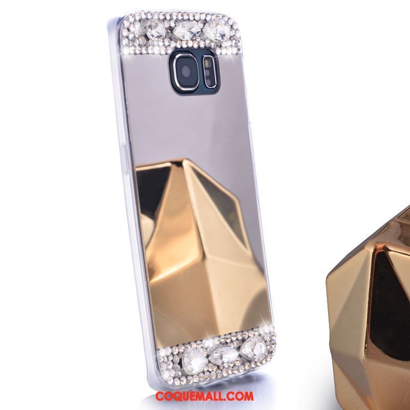 Étui Samsung Galaxy S7 Strass Téléphone Portable Argent, Coque Samsung Galaxy S7 Transparent Étoile