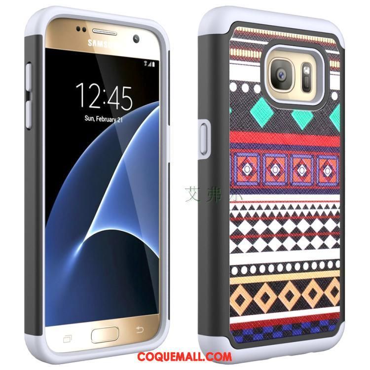 Étui Samsung Galaxy S7 Totem Incassable Téléphone Portable, Coque Samsung Galaxy S7 Silicone Peinture