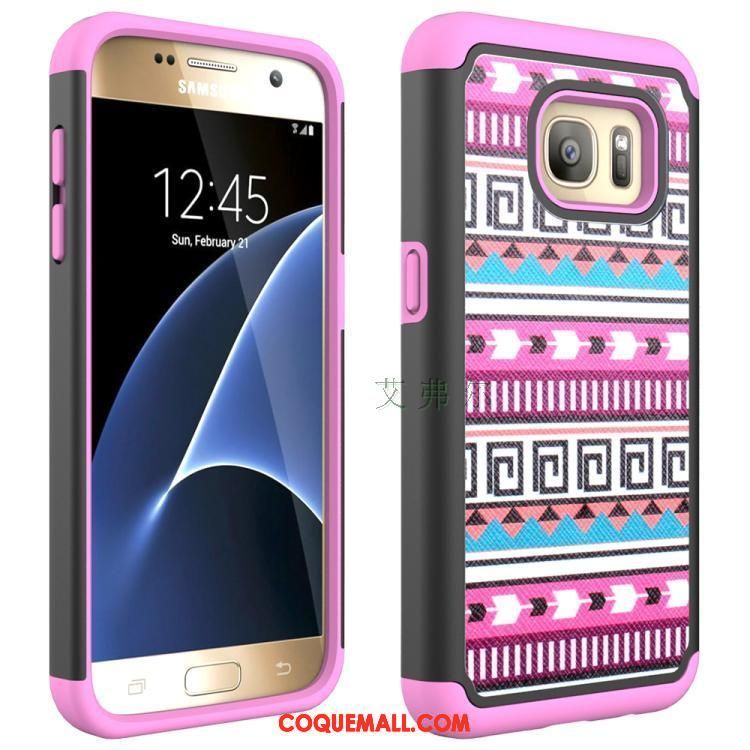 Étui Samsung Galaxy S7 Totem Incassable Téléphone Portable, Coque Samsung Galaxy S7 Silicone Peinture