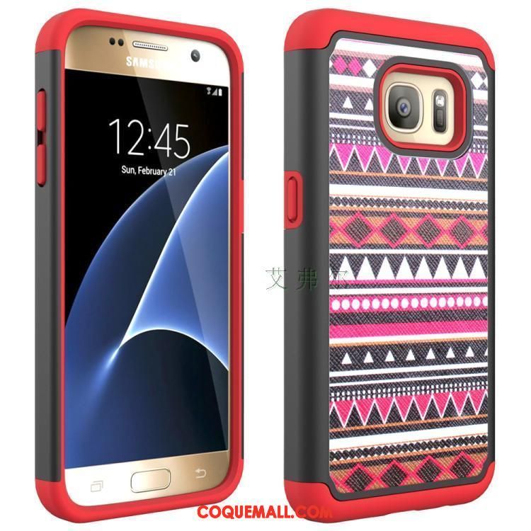 Étui Samsung Galaxy S7 Totem Incassable Téléphone Portable, Coque Samsung Galaxy S7 Silicone Peinture