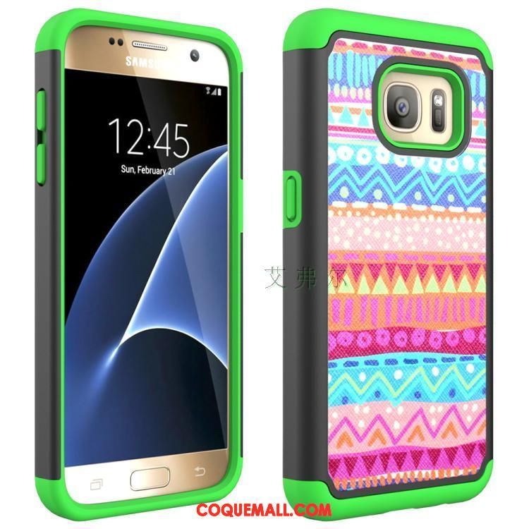 Étui Samsung Galaxy S7 Totem Incassable Téléphone Portable, Coque Samsung Galaxy S7 Silicone Peinture