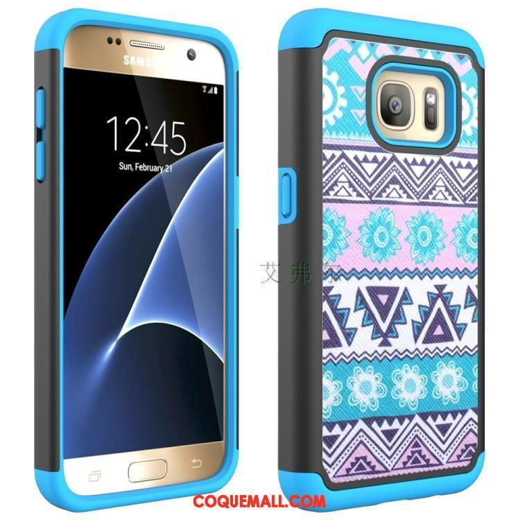 Étui Samsung Galaxy S7 Totem Incassable Téléphone Portable, Coque Samsung Galaxy S7 Silicone Peinture