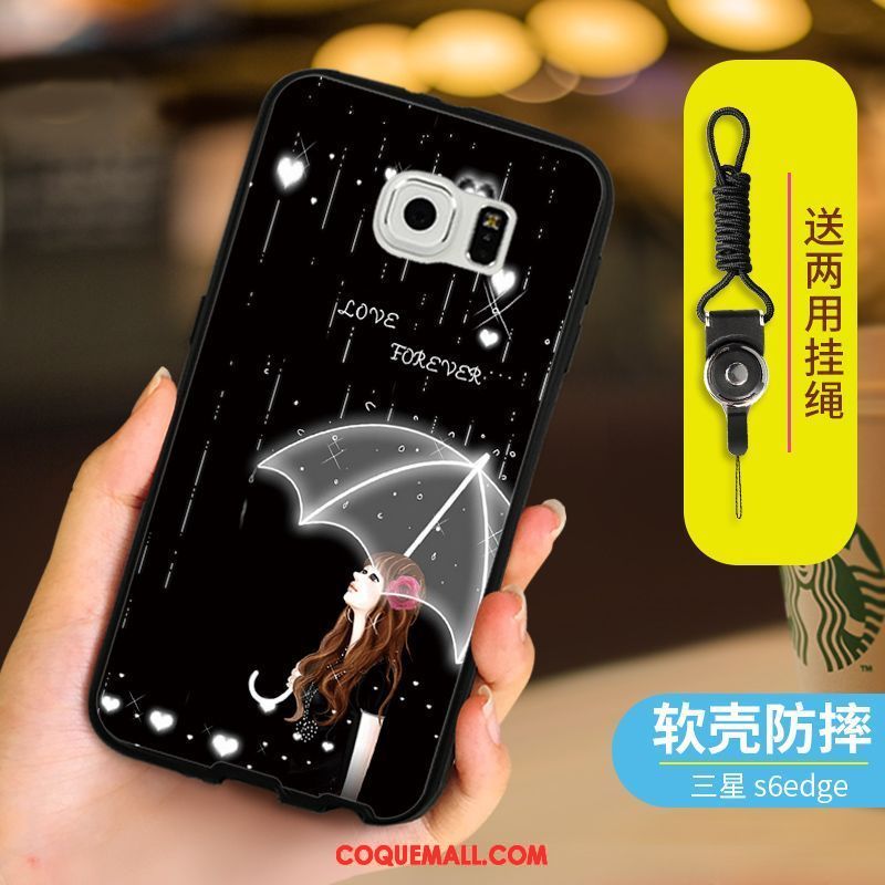 Étui Samsung Galaxy S7 Tout Compris Noir Téléphone Portable, Coque Samsung Galaxy S7 Tendance Étoile