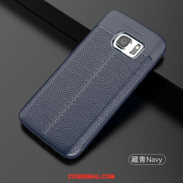 Étui Samsung Galaxy S7 Étoile Téléphone Portable Délavé En Daim, Coque Samsung Galaxy S7 Tendance Gris