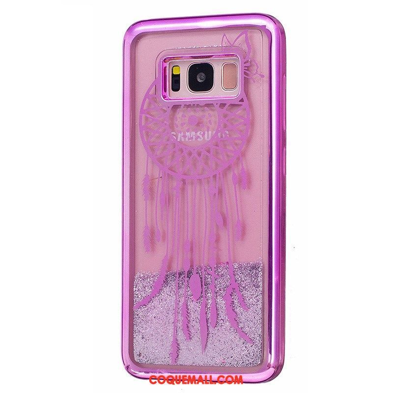 Étui Samsung Galaxy S7 Étoile Téléphone Portable Violet, Coque Samsung Galaxy S7 Quicksand Liquide