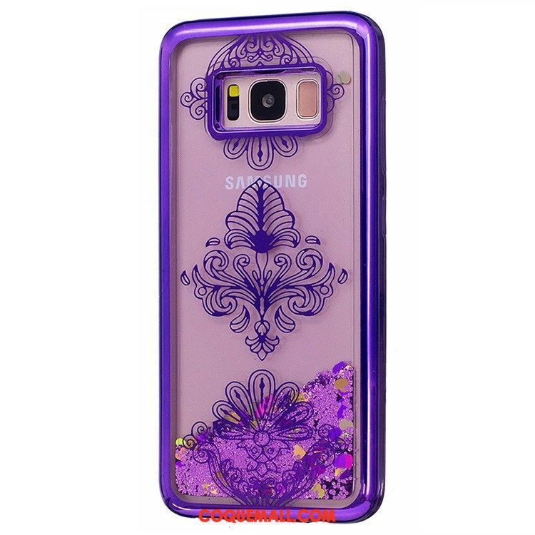 Étui Samsung Galaxy S7 Étoile Téléphone Portable Violet, Coque Samsung Galaxy S7 Quicksand Liquide