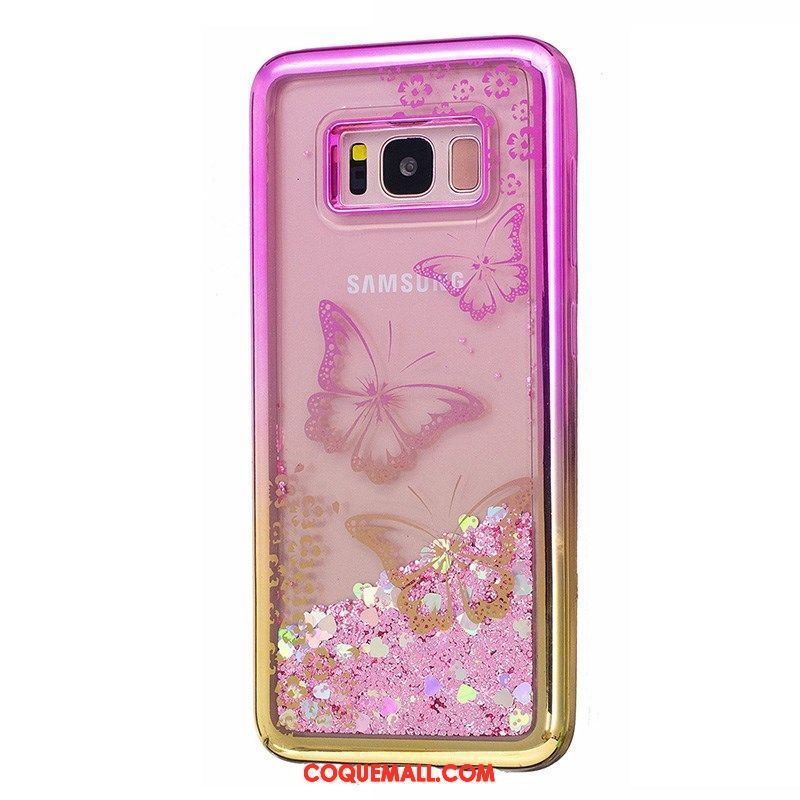Étui Samsung Galaxy S7 Étoile Téléphone Portable Violet, Coque Samsung Galaxy S7 Quicksand Liquide