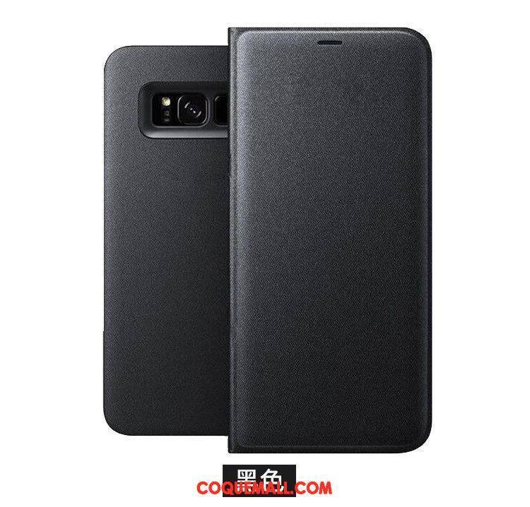 Étui Samsung Galaxy S8 Bleu Carte Étui En Cuir, Coque Samsung Galaxy S8 Étoile Incassable